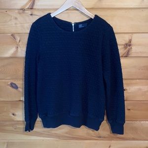 Gap navy blue quilted sweater